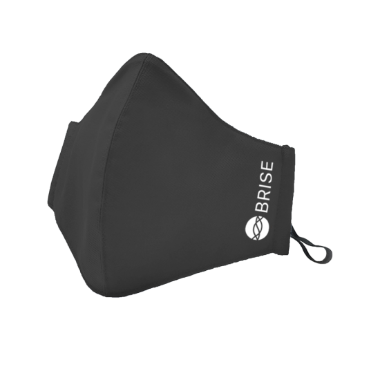 BR06 BRISE 抗霾抗敏布織口罩 霧黑