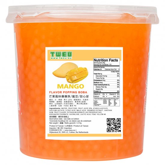 BT0309 Mango Popping Boba 3.4kg