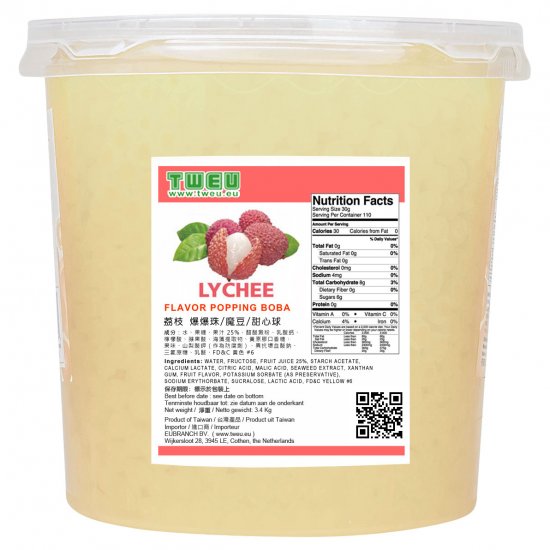 BT0313 Lychee Popping Boba 3.4kg