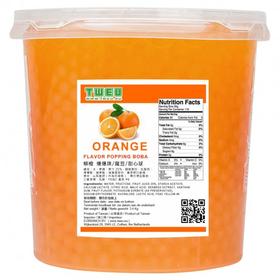 BT0321 Orange Popping Boba 3.4kg
