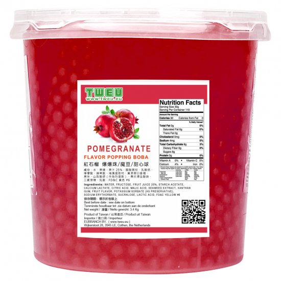 BT0337 Pomegranate Popping Boba 3.4kg