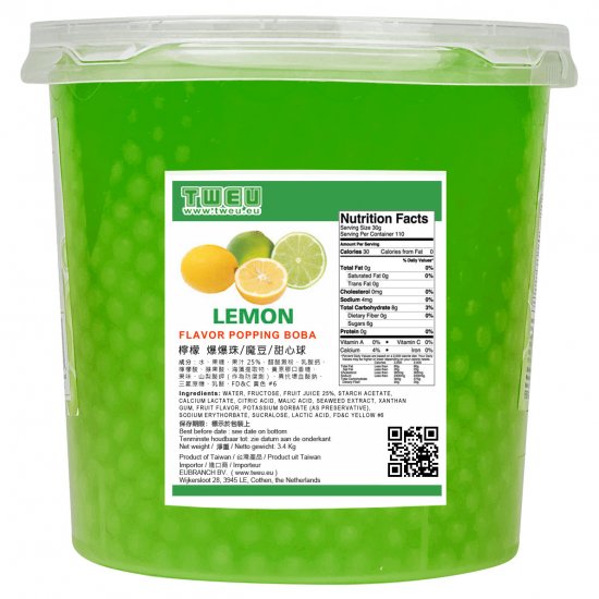 BT0357 Lemon Popping Boba 3.4kg