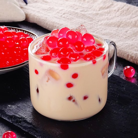 BT0377 Strawberry Popping Boba 200g