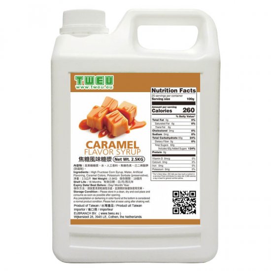 BT0699 Caramel Flavor Syrup 2.5kg