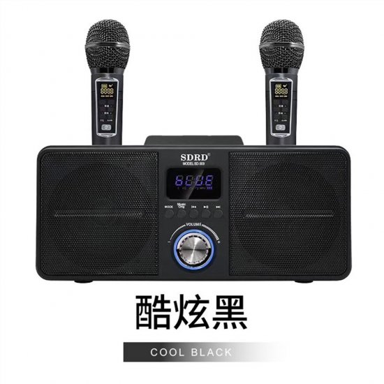 HA04 KTV 卡拉OK 喇叭麥克風組 酷炫黑