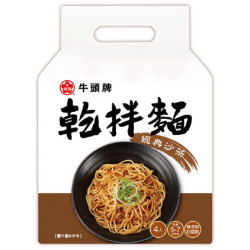 HD18 牛頭牌 乾拌麵 經典沙茶 110g 4入