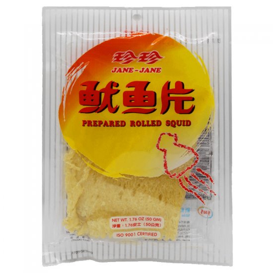 JJ04 Prepared Rolled Squid 50g