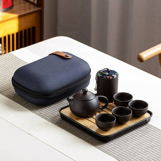 JP12 旅行茶具禮盒 紫砂 