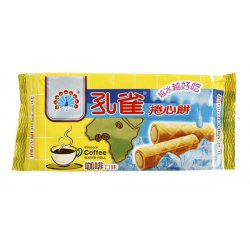 KO01 Peacock Waffer Roll Coffee Flavor