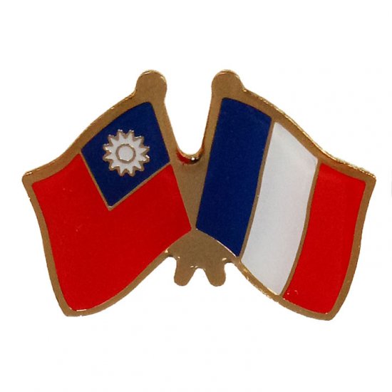 SJ06 國旗徽章 台法
