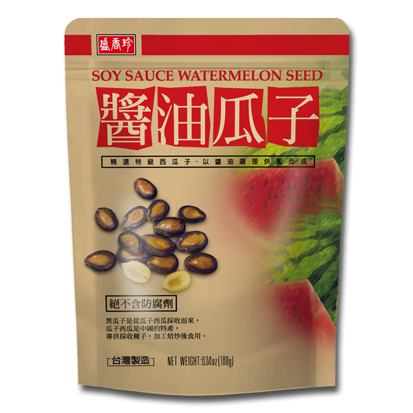 TK02 盛香珍醬油瓜子180g