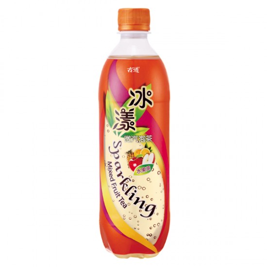 HK04 GuDao Green Bubble Ice Tea Fruit 600ml