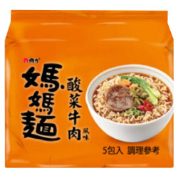 WL29 維力 媽媽麵 酸菜牛肉風味 75g 5包入