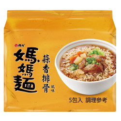 WL30 維力 媽媽麵 蒜香排骨風味 80g 5包入