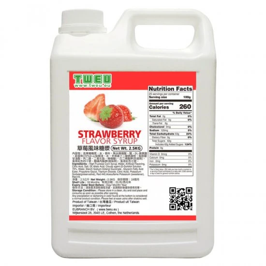 BT0513 Strawberry Flavor Syrup 2.5Kg (Expired)