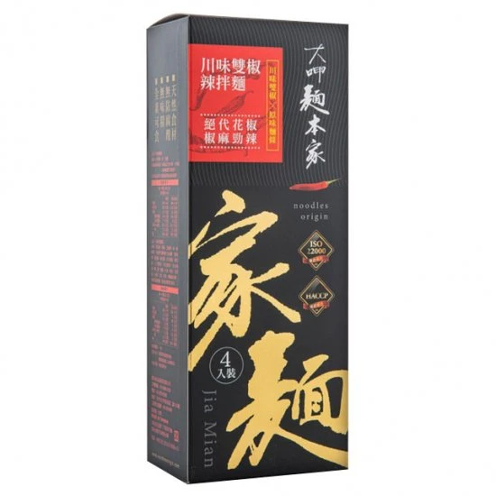 DJ33 大呷麵本家 川味雙椒辣拌麵  120g x 4入 (盒裝)