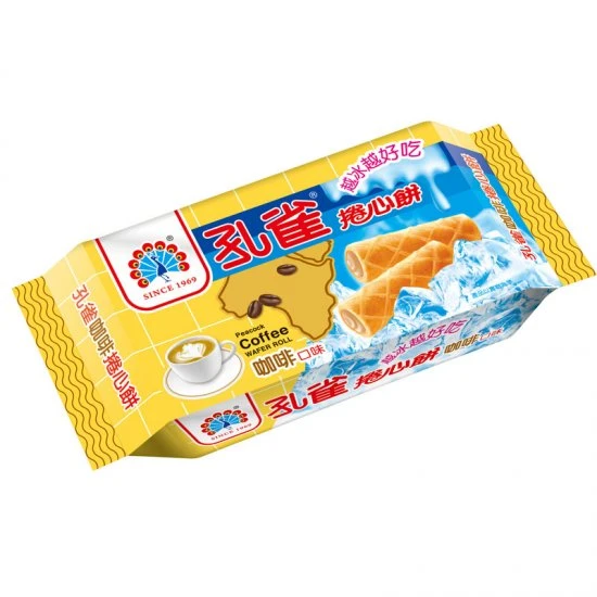 KO01 Peacock Waffer Roll Coffee Flavor