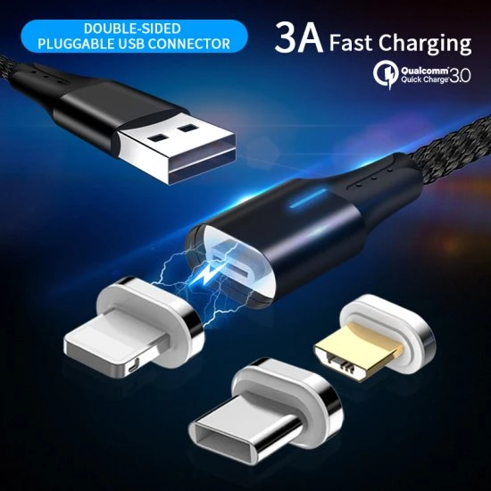 MP03 磁吸充電線 USB-C 黑色 1M