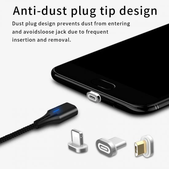 MP03 磁吸充電線 USB-C 黑色 1M