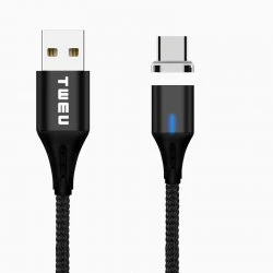 MP03 磁吸充電線 USB-C 黑色 1M