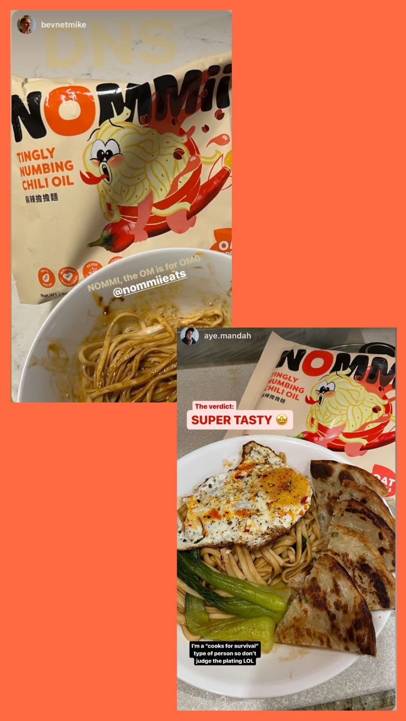 NM02 NOMMii Tingly Numbing Chili Oil Oat Noodle